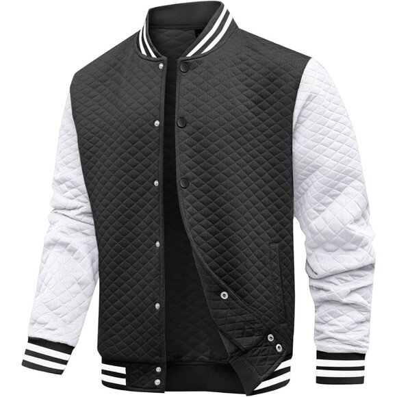 Other - Mens Varsity Jacket Lightweight Jacket Causal Waffle Letterman Bomber Jackets